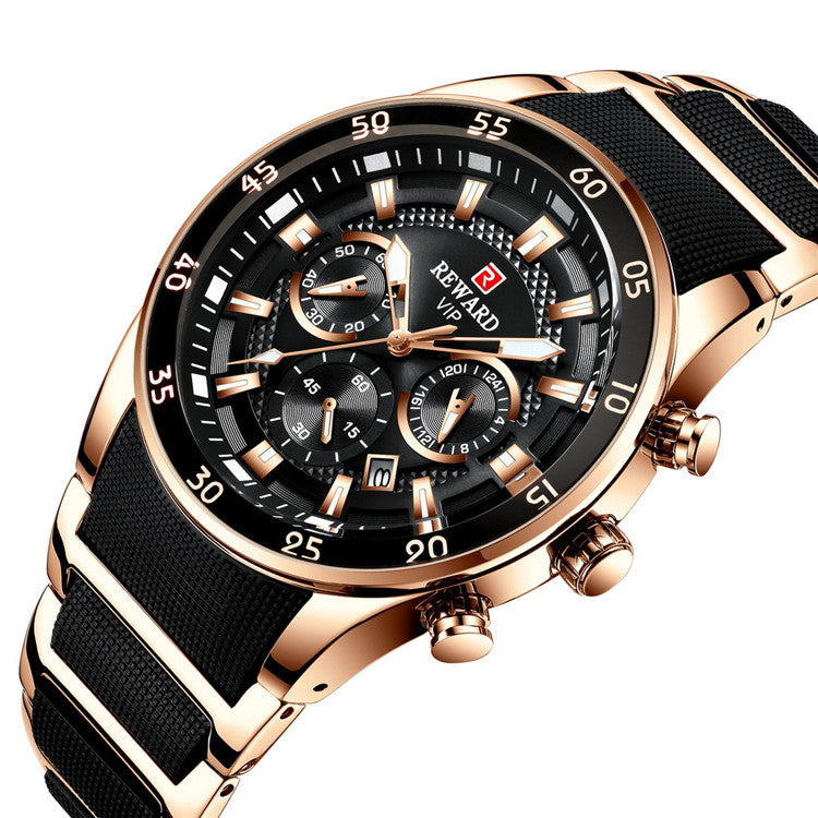 Prestige Rose Gold Chronograph – Luxury Timepiece
