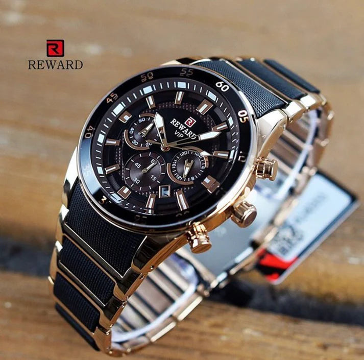 Prestige Rose Gold Chronograph – Luxury Timepiece