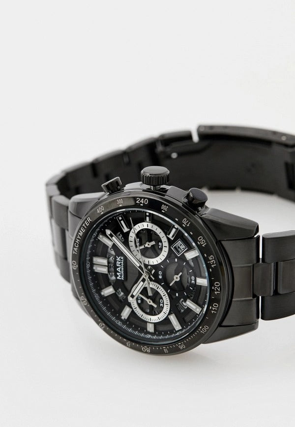 Mark Fairwhale FW-5880 NOCTUM - Men’s Black Chronograph Watch with Sapphire Crystal