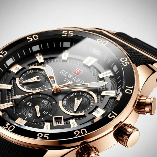 Prestige Rose Gold Chronograph – Luxury Timepiece